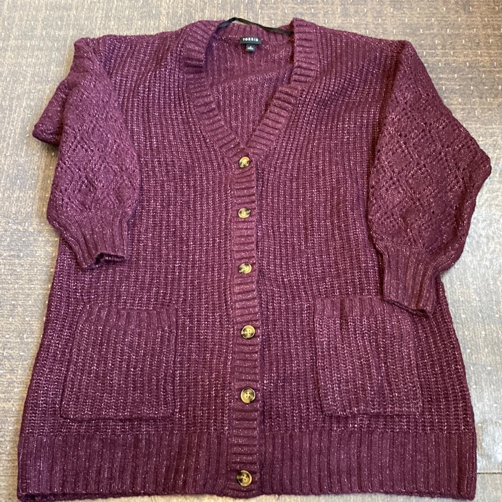 Torrid Cozy Longer Length Cardigan 2X